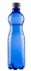 water in blue bottle