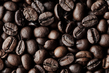 Coffee beans background