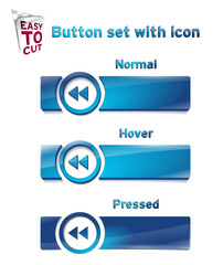Button_Set_with_icon_1_82 - obrazy, fototapety, plakaty
