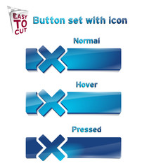 Button_Set_with_icon_1_93 - obrazy, fototapety, plakaty