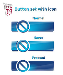 Button_Set_with_icon_1_94 - obrazy, fototapety, plakaty