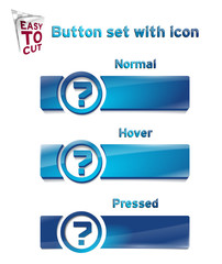 Button_Set_with_icon_1_97 - obrazy, fototapety, plakaty