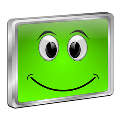 Fototapeta premium Smiley Button