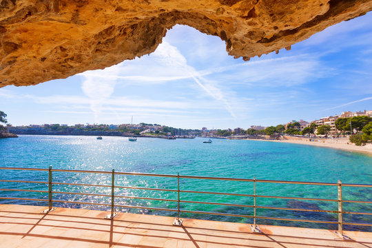 Majorca Porto Cristo beach in Manacor at Mallorca