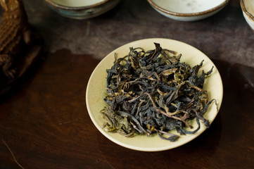 Fototapeta na wymiar Tea chinese closeup