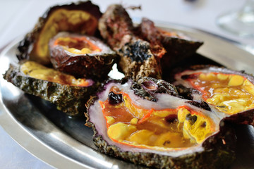 Fresh shellfish from the Greek seas.