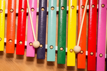 colorful wooden xylophone