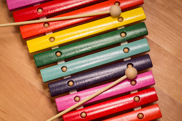 colorful wooden xylophone