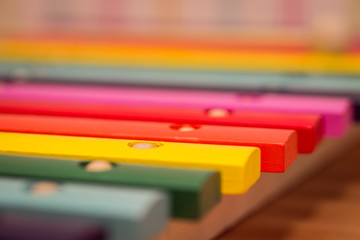 colorful wooden xylophone