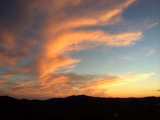 Obraz premium sunset in sitges