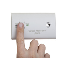 Carbon monoxide alarm wall mounted unit