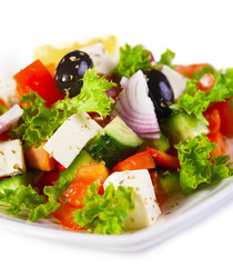 Fresh vegetables isolated on a white.