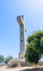 Cross on the observation deck. Mount Filerimos. Rhodes. Greece