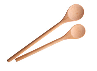 Two wooden spoons.