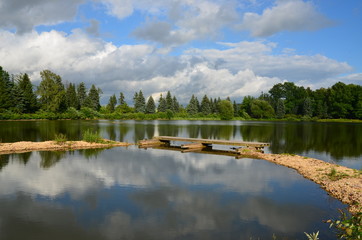 Fototapeta premium Idylle am See