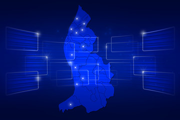 Liechtenstein Map World map News Communication blue