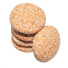 oatmeal cookies isolated