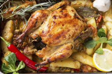 Roasted chicken