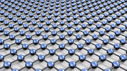 Fototapeta premium Network structure of spheres 6