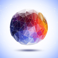 Mosaik Polygon Hintergrund