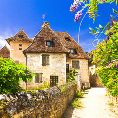 Fototapeta na wymiar Carennac - one of the most beautiful villages in France (Lot dep