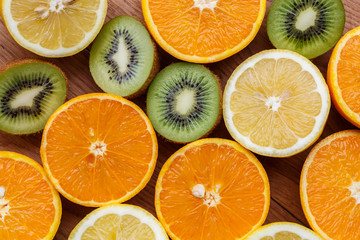 oranges,lemons and kiwi