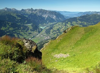 Fototapeta na wymiar Montafon Alps in Austria, Europe