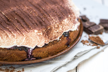 Chocolate Cake with Cream