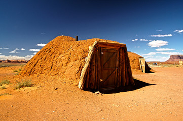 Navajo house, monument valley