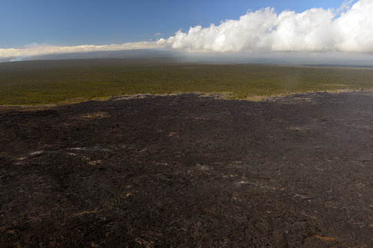 Aerial view of Kilauea volcano in Big island, Hawaii-4