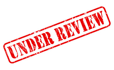 Under review red stamp text