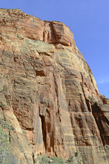 Red rock canyon landscape, Zion National Park, Utah