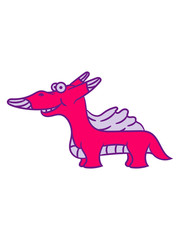 Strangely pink fantasy Dino Dragon