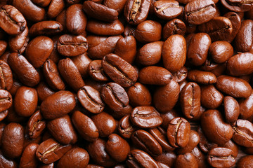 Coffee beans background