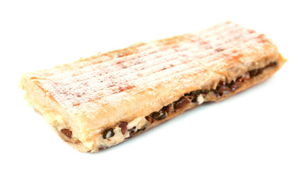 Tasty sandwich isolated on white