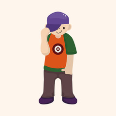 hip hop dancer theme elements