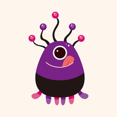 bizarre monster theme elements