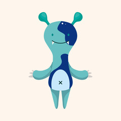 bizarre monster theme elements