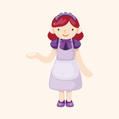 waiter theme elements vector,eps