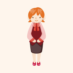 Office worker theme elements