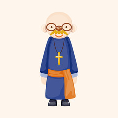 pastor and nun theme elements
