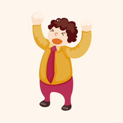 Office workers theme elements