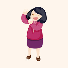 Office workers theme elements