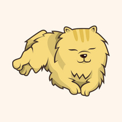 cat cartoon theme elements