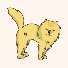 cat cartoon theme elements