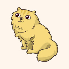 cat cartoon theme elements