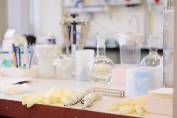 The image of chemical-biological laboratory equipment