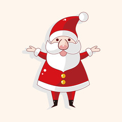 santa claus theme elements