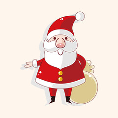 santa claus theme elements