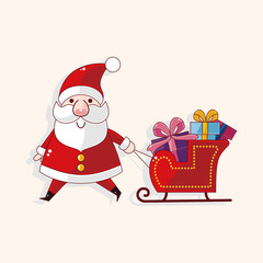 santa claus theme elements